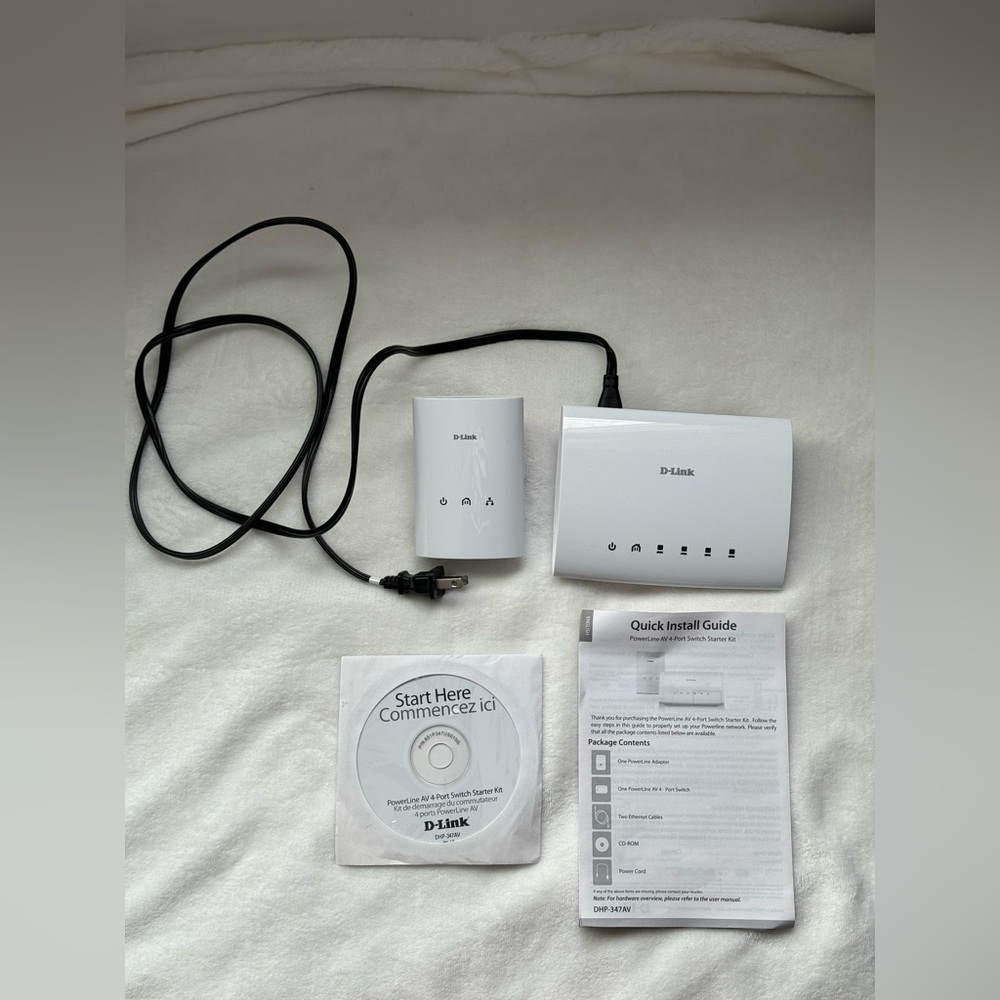 D-Link DHP-346AV Powerline AV 4-Port Switch with HomePlug